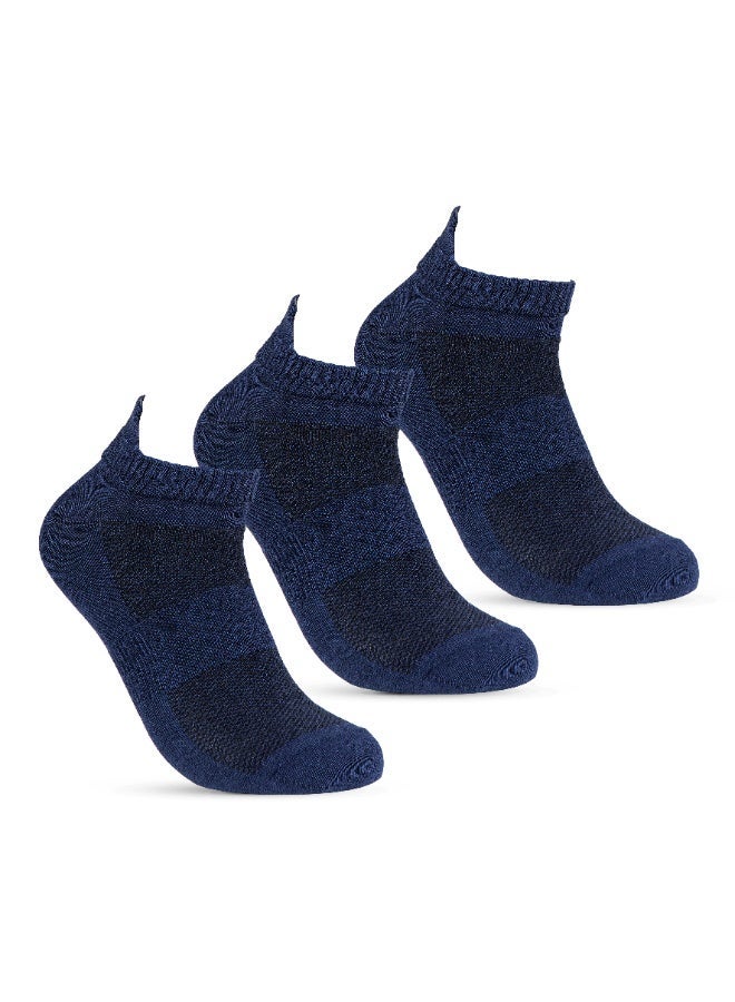 STITCH Men's Pack of 3 Lycra High Ankle Casual Socks - Image 1